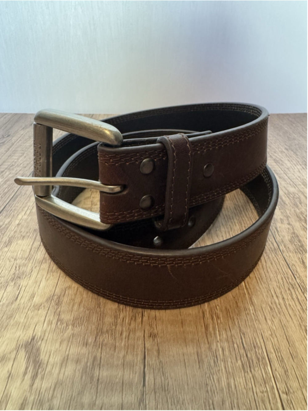 Ariat Brown Leather Belt Size 40 Western Ranch Cowboy Workwear Genuine Leather